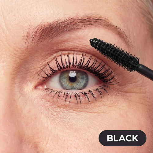 Blushe Lash Serum Mascara, Blush Korean Mascara Volumizing & Lengthening BLACK Waterproof Mascara for Mature Women, Smudge-Proof, for All Skin Type（2pcs）
