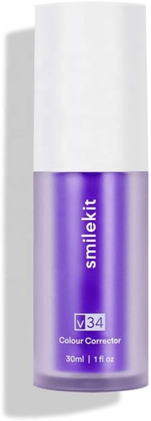 SMILEKIT V34 Purple Toothpaste Colour Corrector Toothpaste for Teeth Whitening